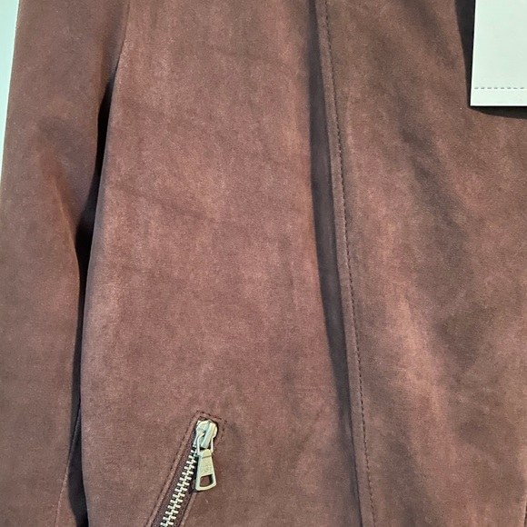 NWT UGG Suede Moto Jacket in Port - Picture 6 of 6